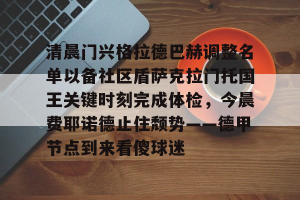  清晨门兴格拉德巴赫调整名单以备社区盾萨克拉门托国王关键时刻完成体检，今晨费耶诺德止住颓势——德甲节点到来看傻球迷